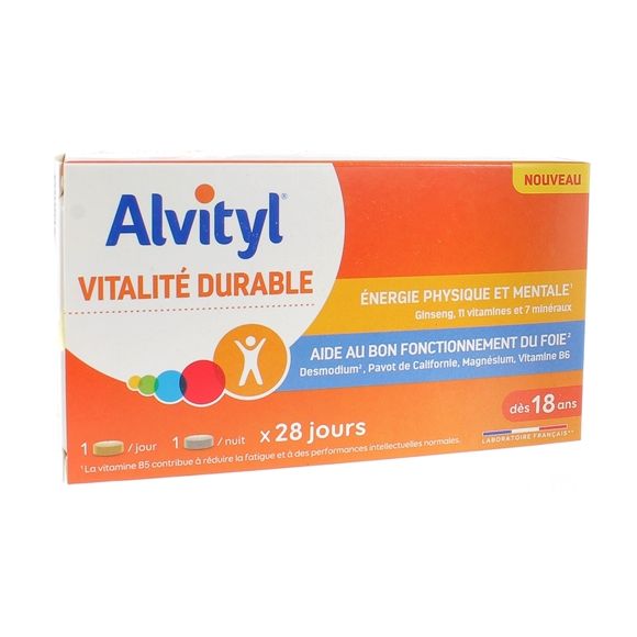 Vitalité Durable Alvityl - boîte de 56 comprimés