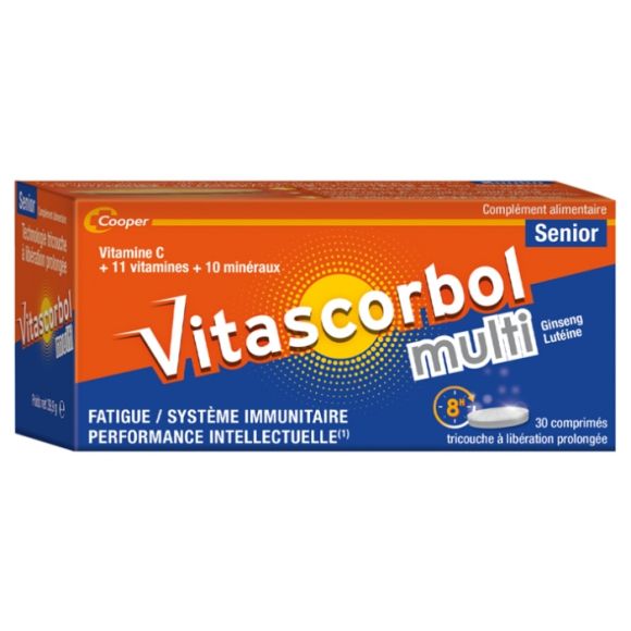 Vitascorbol multi sénior - boite de 30 comprimés