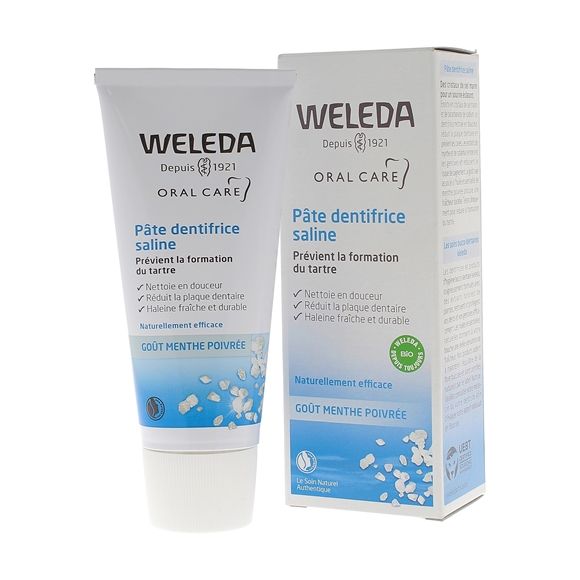 Pâte dentifrice saline Weleda - tube de 75 ml