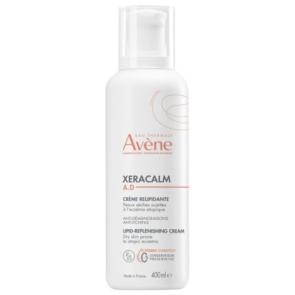 XeraCalm A.D crème relipidante Avène - flacon-pompe de 400 ml