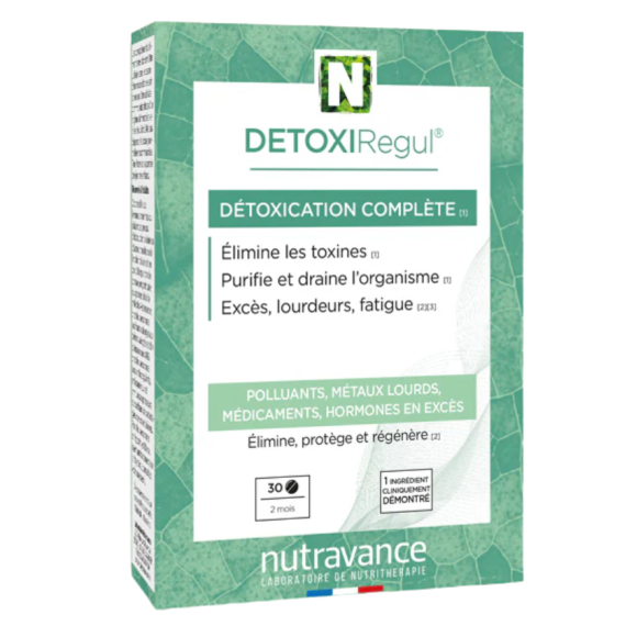 DETOXIRegul Nutravance - boîte de 30 comprimés
