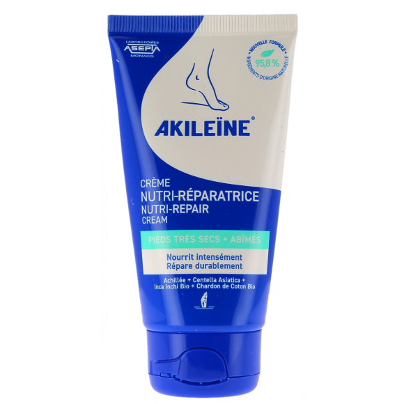 Crème nutri-réparatrice pieds Akileïne - tube de 50 ml