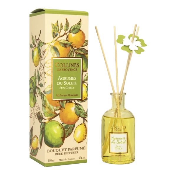 Bouquet parfumé Agrumes du soleil Collines de Provence - flacon de 100ml