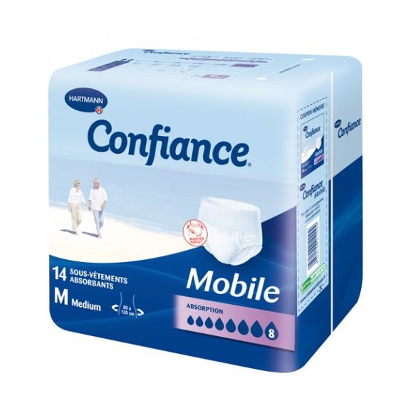 Confiance mobile absorption 8 taille M - 14 sous-vêtements absorbants