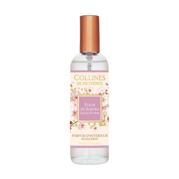 Parfum d'intérieur fleur de sakura Collines de Provence - flacon de 100ml