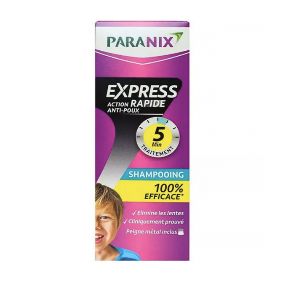 Shampooing express rapide action anti-poux Paranix - flacon de 200ml