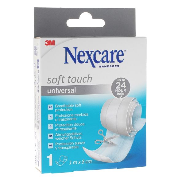 Pansements doux à découper Nexcare Soft - bande de 8 cm x 1 m