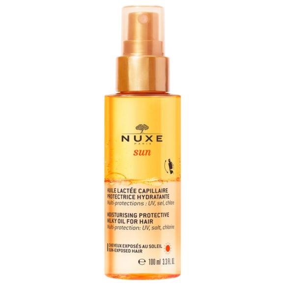 Huile lactée capillaire protectrice hydratante Nuxe sun - spray de 100 ml