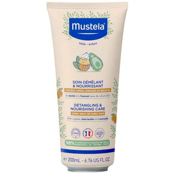 Soin démêlant et nourrissant Mustela - tube de 200ml
