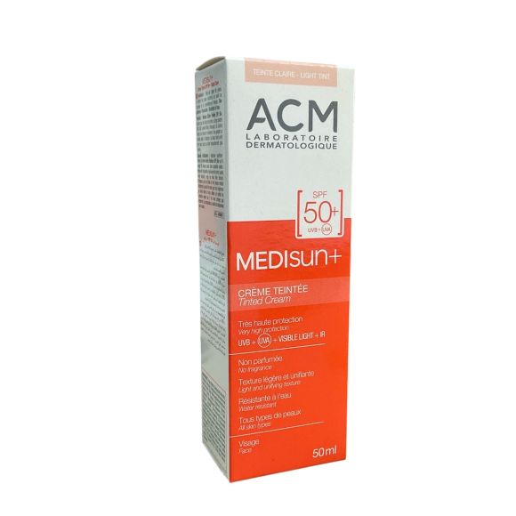 Medisun+ SPF50+ crème teintée claire ACM - tube de 50ml