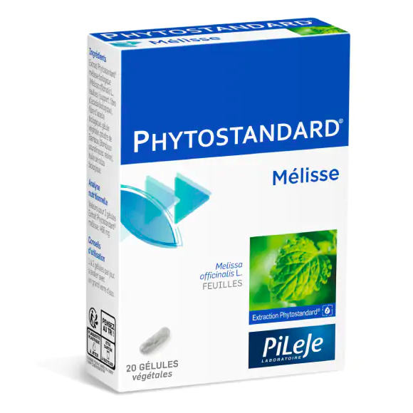 Phytostandard de Mélisse bio Pileje - boite de 20 gélules