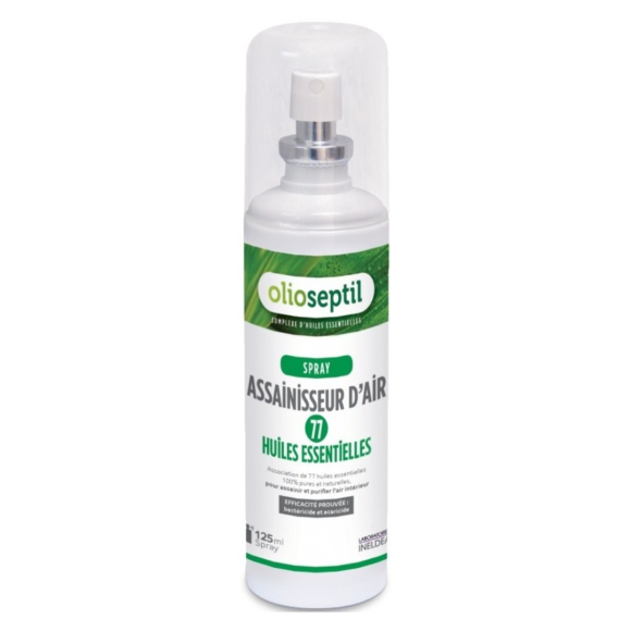 Olioseptil spray assainisseur d'air 77 huiles essentielles Ineldéa - spray de 125 ml