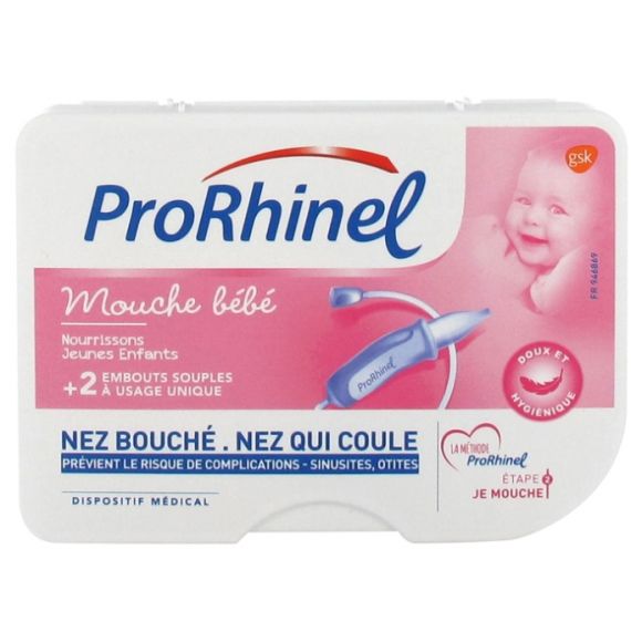 Mouche bébé ProRhinel - boîte contenant un 1 mouche bébé + 2 embouts jetables