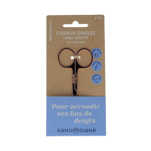 Ciseaux à ongles lames droites Sanodiane - une paire de ciseaux