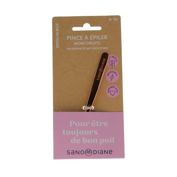 Pince à épiler mors droits Sanodiane - 1 pince