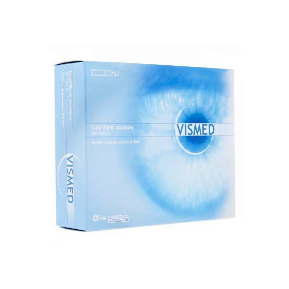 Vismed collyre lubrifiant oculaire stérile - boite de 20 unidoses