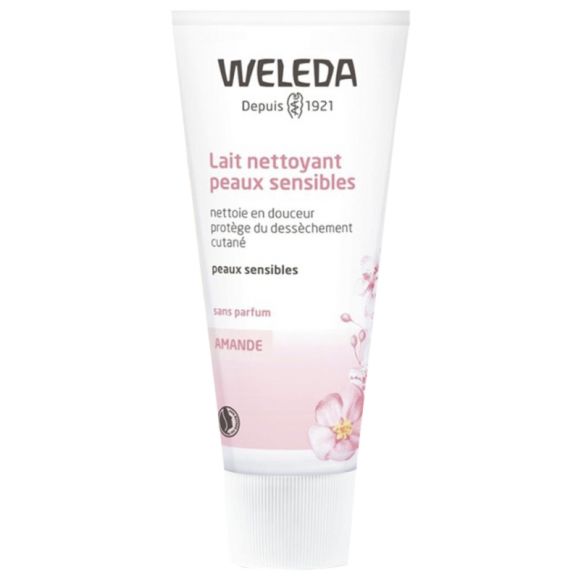 Lait nettoyant confort à l'amande Weleda - tube de 75 ml